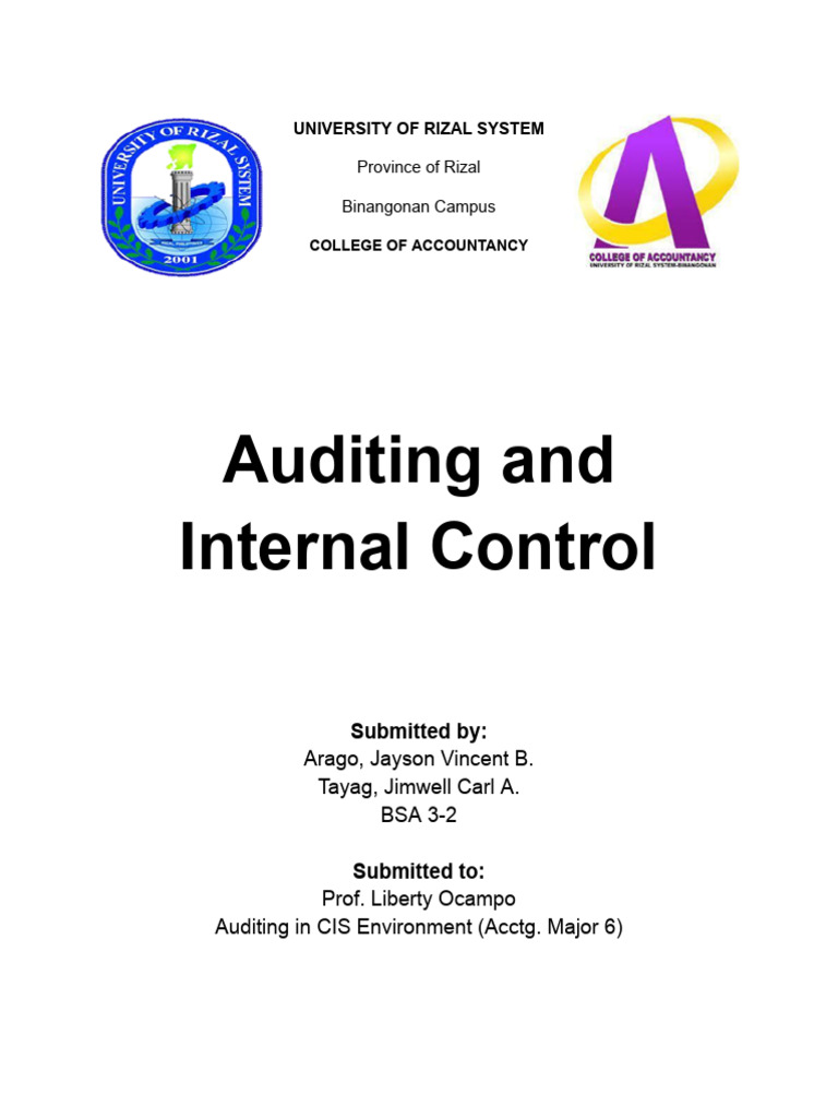 Auditing and Internal Control Overview | PDF | Audit | Internal Control