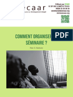 Organiser Un Seminaire