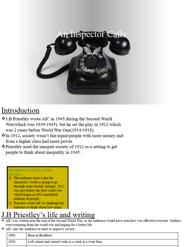 An Inspector Calls | PDF