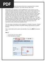 SAP Inventory Reservation Guide: MB21, MB1A | PDF | Inventory | Business