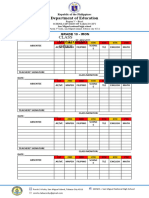 Class Monitoring Sheet