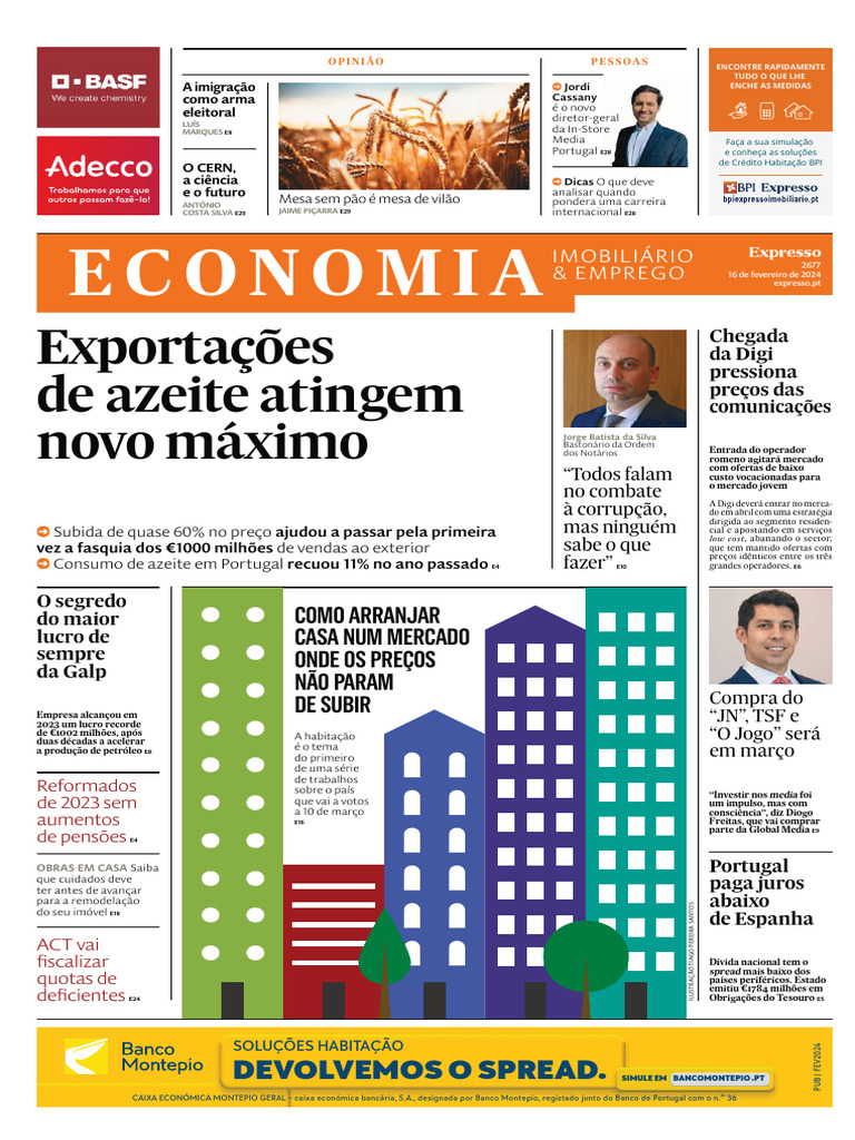 20240216-PT) Economia Expresso | PDF | Portugal | Economia