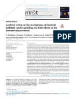 A Critical Review On The Mechanisms of Chemical Additives Used in Grinding and Their Effects On The Downstream Processes