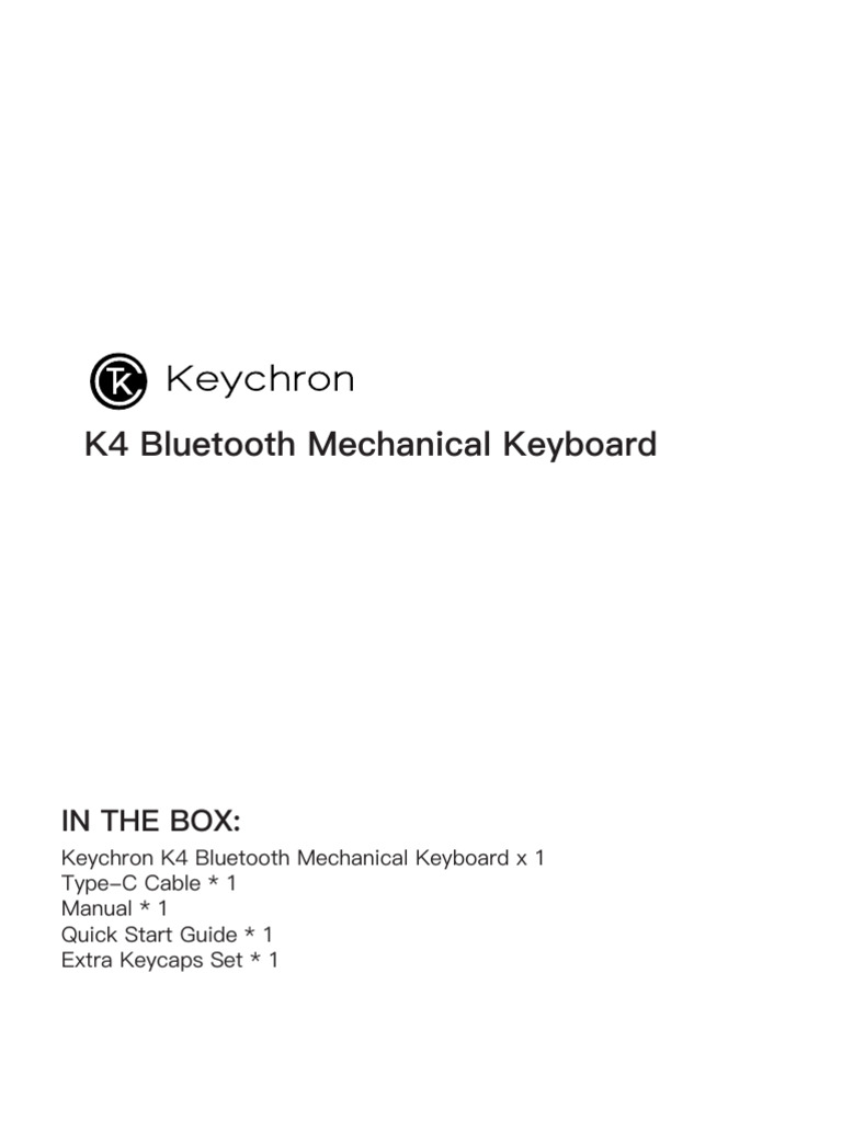 k4 Map | PDF | Computer Keyboard | Bluetooth