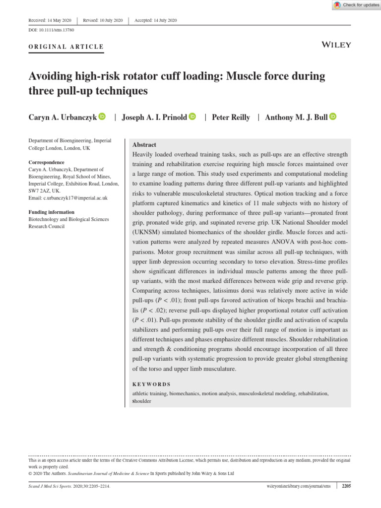  2020 avoiding high risk rotator cuff loading muscle force during