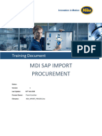 Mdi Import Process