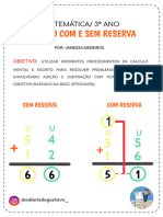 Adição Com e Sem Reserva - Abril