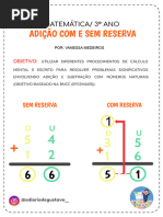 Atividade de Matematica Subtracao Com Reserva 2 Ano | PDF