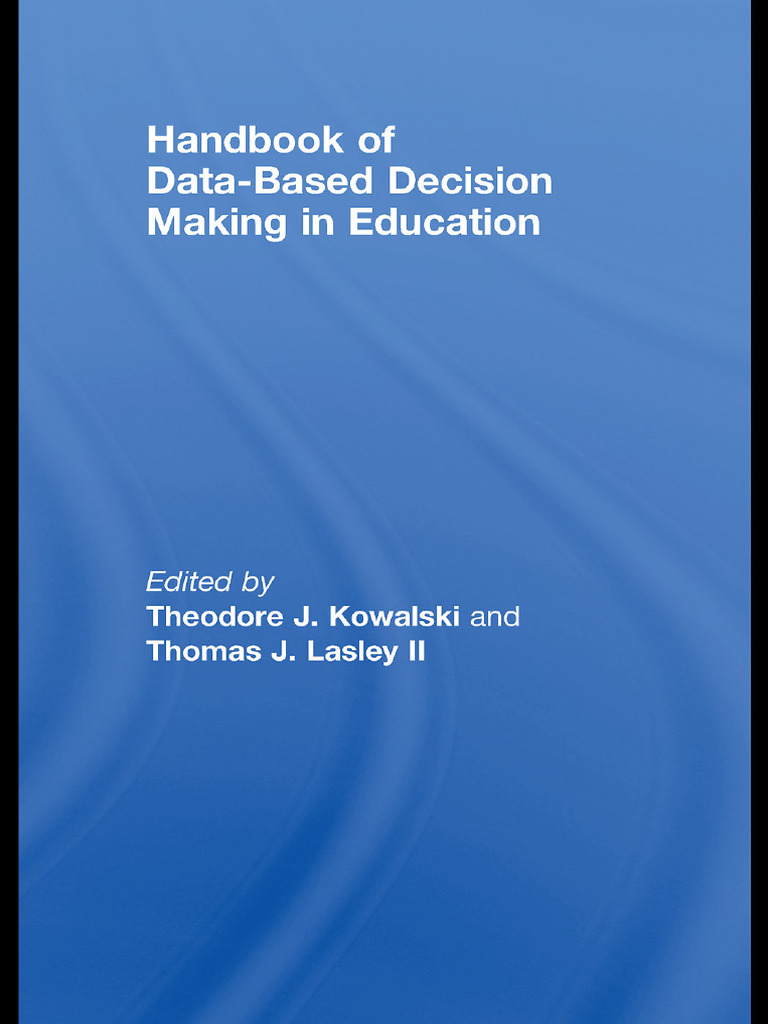 Handbook of Data Based Decision Making in Education | PDF | Decision ...