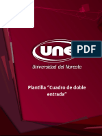 Cuadro de Doble Entrada - MICRO Y MACROECONOMÍA