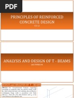 Lecture 05 Analysis and Design of T Beams