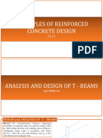 Lecture 05 Analysis and Design of T Beams