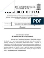 Periódico Oficial: Sumario