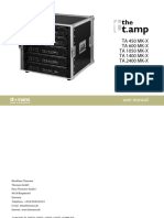 User Manual T.amp 1050 MK X