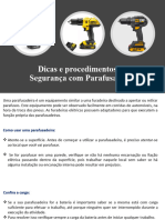 Dicas e Procedimentos de Segurança Com Parafusadeira