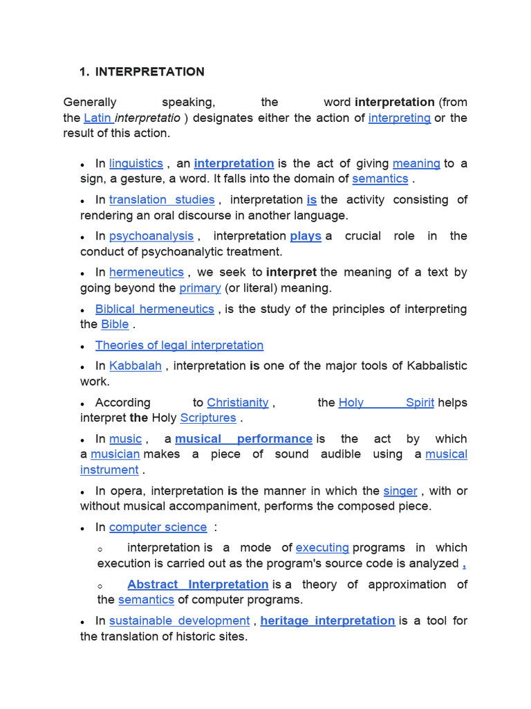 Interpretation Pdf