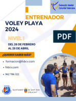 Convocatoria Entrenador Voley Playa - Sanjuan