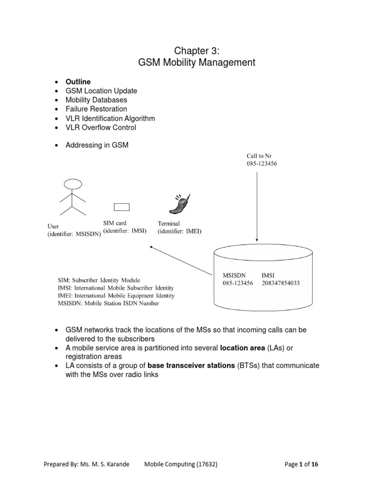 GSM Mobility Management Overview | PDF | Computers | Technology ...