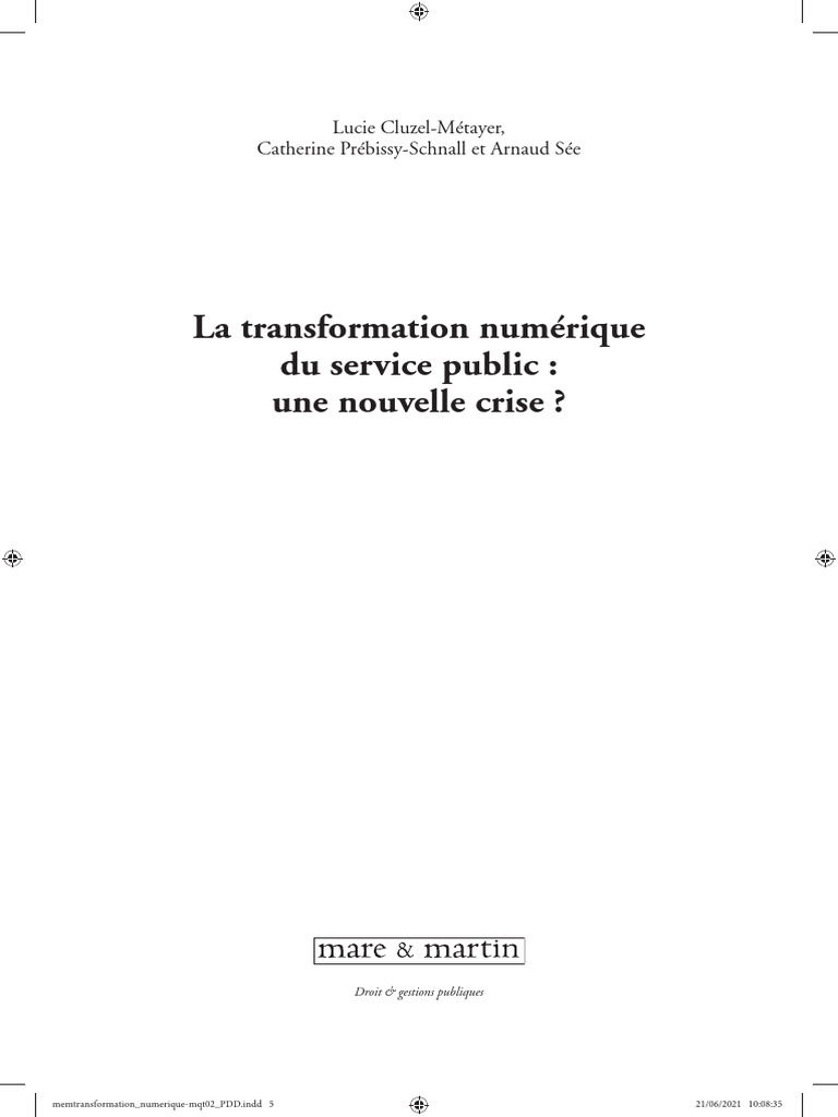 La Transformation Numerique Du Service P | PDF | Programme informatique ...