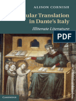 (Cambridge Studies in Medieval Literature 83) Alison Cornish - Vernacular Translation in Dante's Italy - Illiterate Literature-Cambridge University Press (2011)