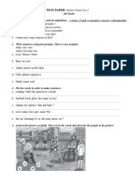 TEST PAPER 4th Grade Units 0-1 Art