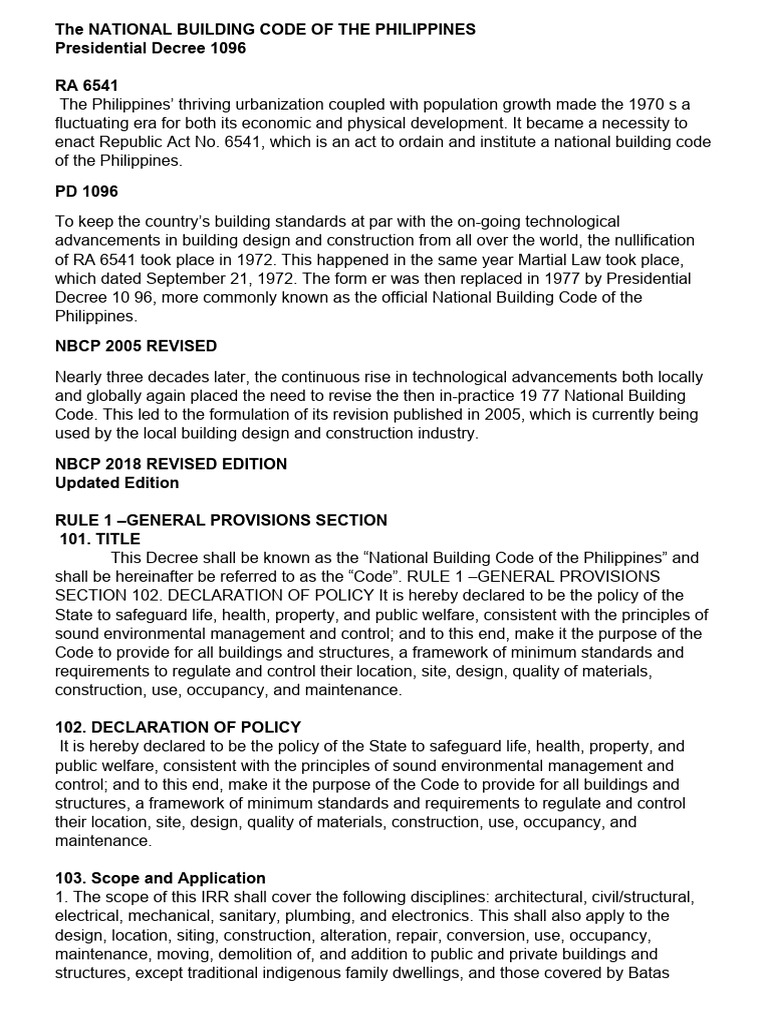 National Building Code of the Philippines | PDF | Fine (Penalty ...