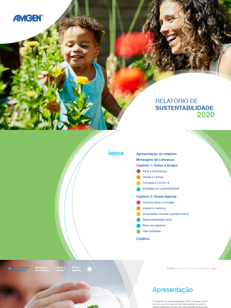 Relatorio de Sustentabilidade Amgen Brasil | PDF | Sustentabilidade ...