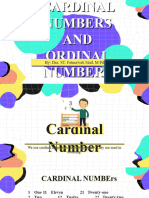 Cardinal Numbers N Ordinal Numbers