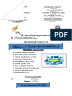 Ethique Professionnelle Support