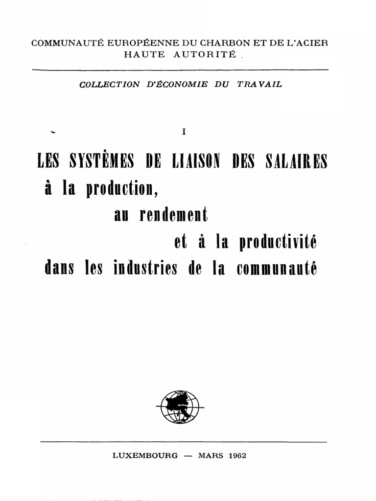 La Production, Et La Productivité: Au Rendement Dans Les Industries de ...