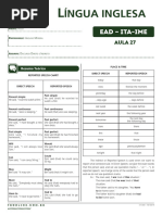 Lista Aula 27 - Discurso Direto e Indireto