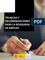 Técnicas y Recomendaciones para La Búsqueda de Empleo