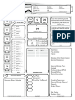 Sarren Character Sheet