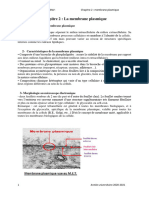 Chapitre II Membrane Plasmique 1