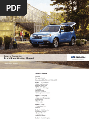 Subaru Branding Guidelines 2012