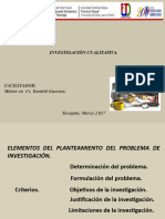 Elementos Del Planteamiento Del Problema de Investigación.