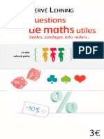 Questions de maths utiles - Soldes, sondages, loto, radars...Librio