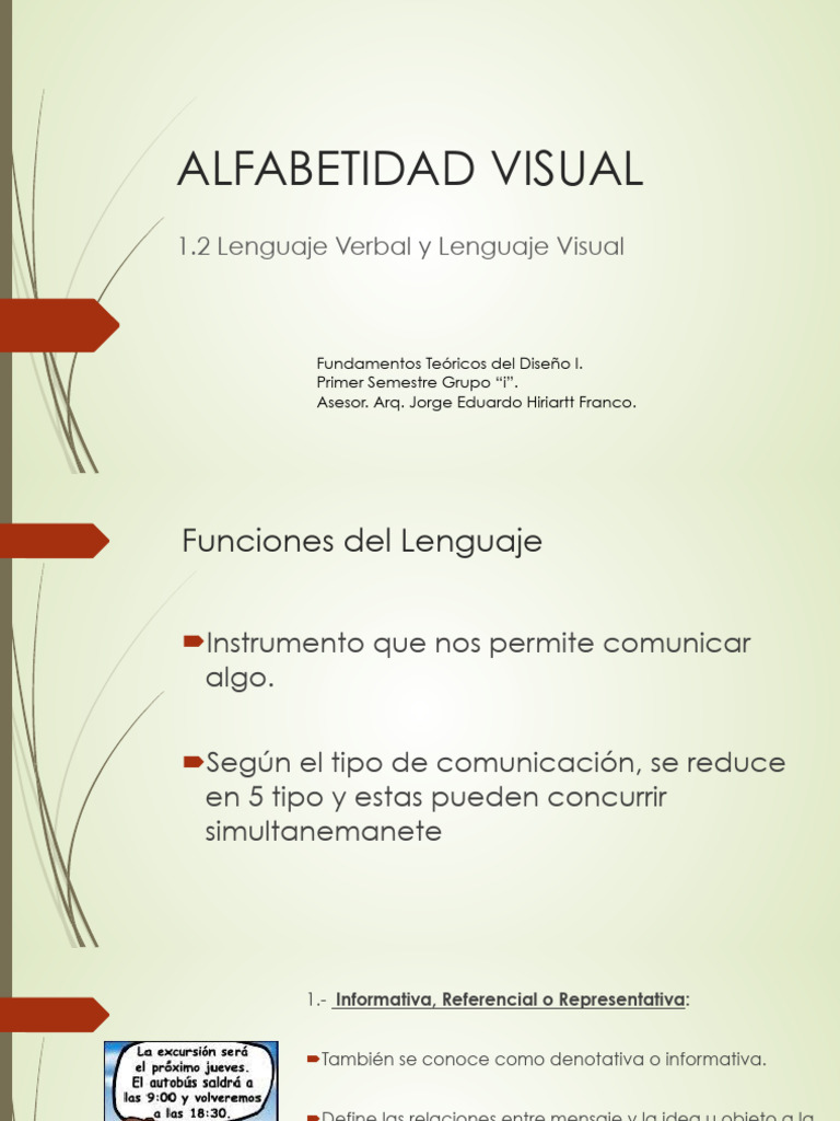 Lenguaje Visual y Verbal en Comunicación | PDF | Ciencia cognitiva ...