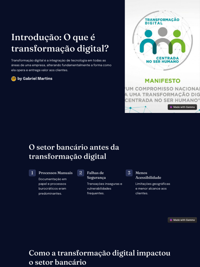 O QUE TRANSFORMA O DIGITAL intelligence overview