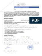 Convocatoria A Reflexión Pedagpogica 20 y 21 Nov. 2023