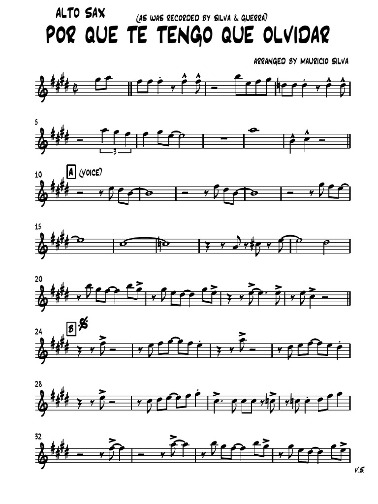 Por que te tengo que olvidar alto sax alto sax pdf
