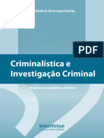 Criminalística e Investigação Criminal