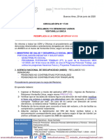 Circular Dpa #17/20 Reclamos Y/o Denuncias Varios Ventanilla Unica