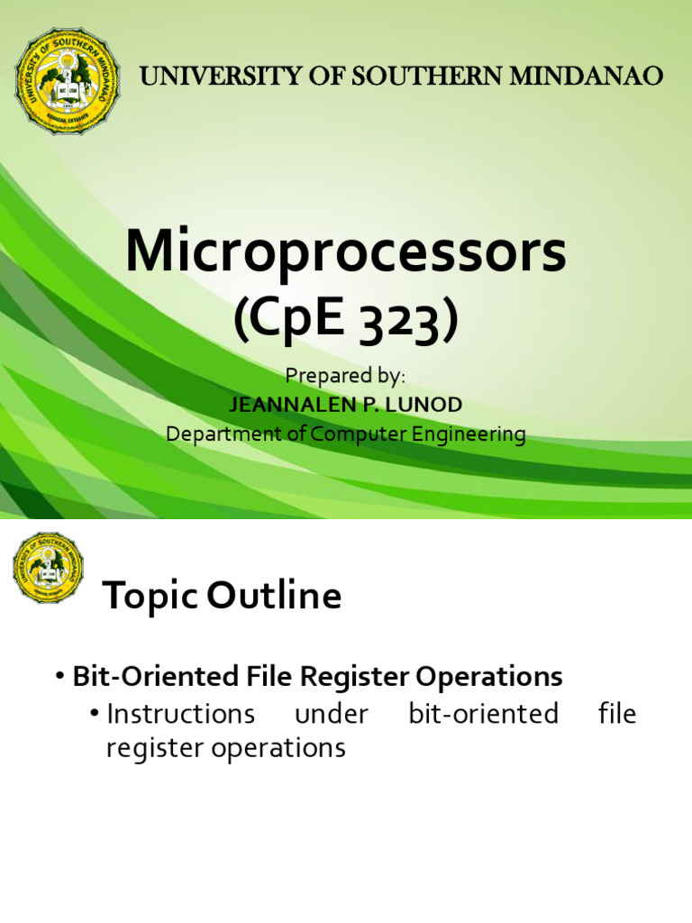 Bit-Oriented Operations in Microprocessors | PDF | Computers ...