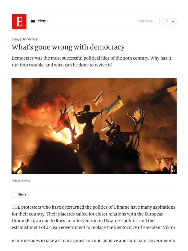 Challenges Facing Modern Democracy | PDF | Democracy | Political Ideologies
