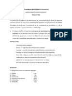 Programa de Mantenimiento Preventivo Areas Deportivas