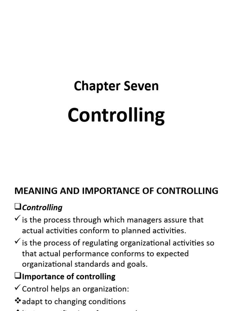 MGT Chapter 7 | PDF | Finance & Money Management