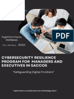 Cybersecurity Resilience Program For Managers and Executives of SACCOS