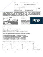 Teste Quimica 1 Ano Truma D