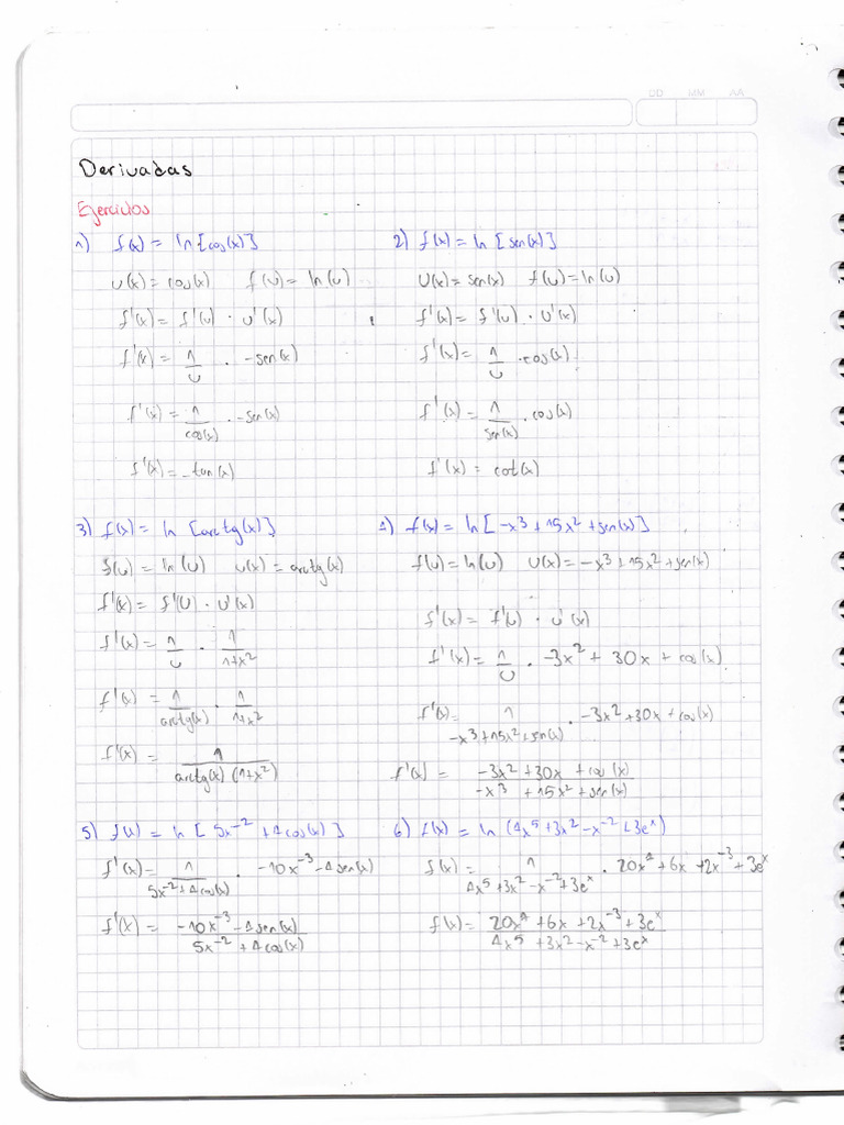 Taller Derivadas PDF